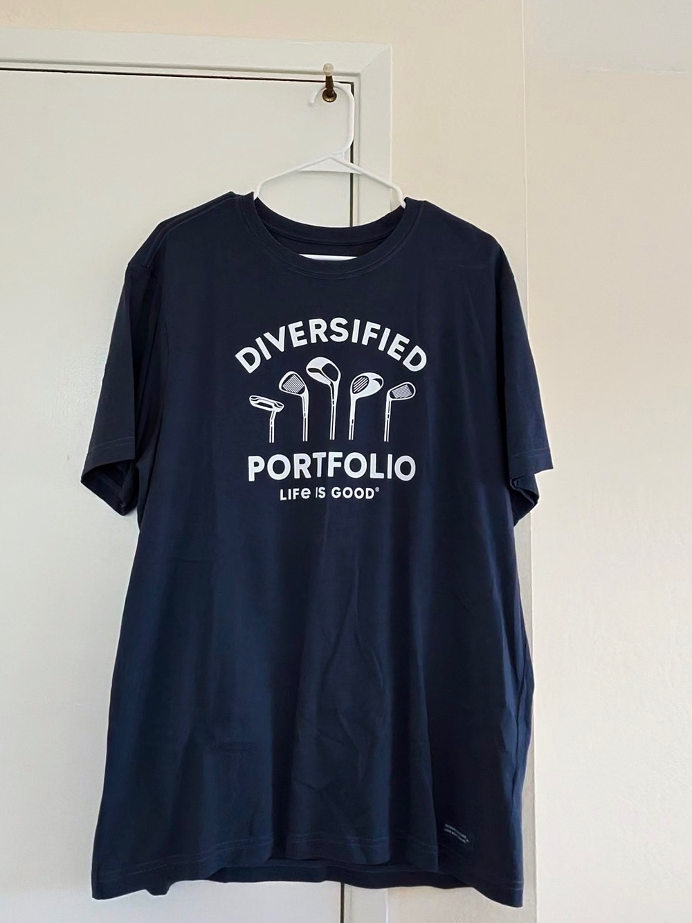 Life Is Good Navy 'Diversified Portfolio' Graphic Tee